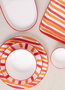 Hermia Juego de Platos Naranja JOY0004 de 2 Piezas